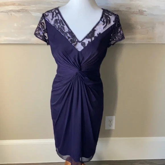 Adrianna Papell Dresses Adrianna Papell Elegant Purple